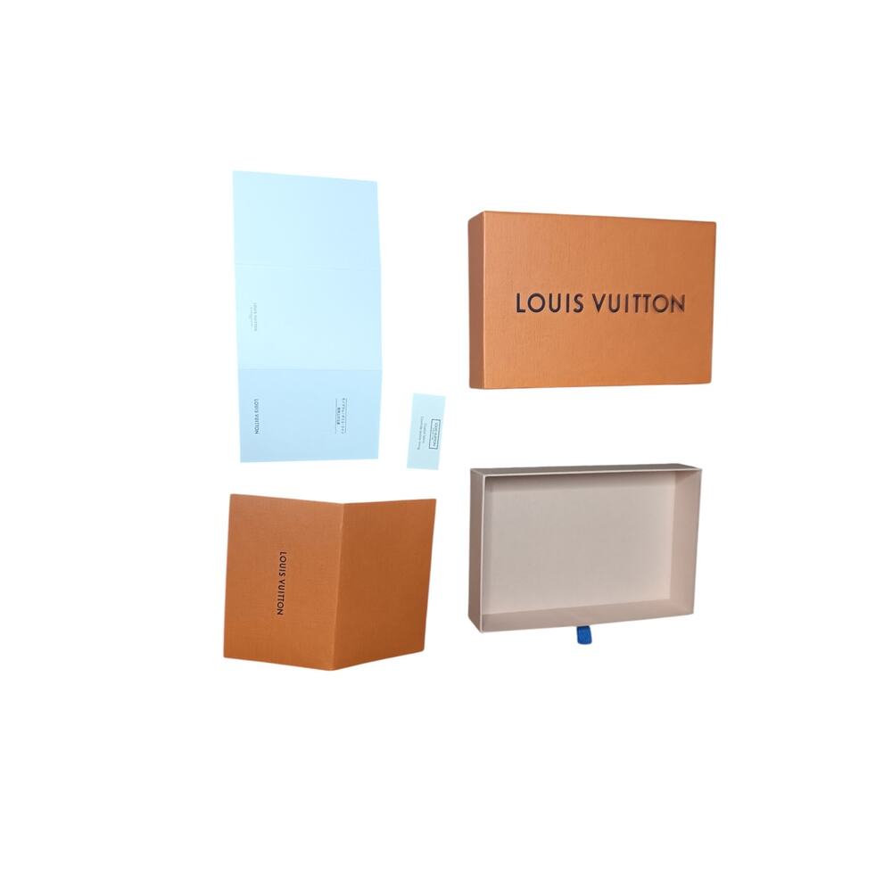 Authentic Louis Vuitton Empty Gift Box Drawer Cards Paperwork 8x5.5